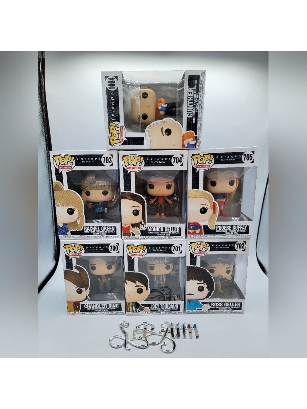 Funko Pop Friends Set & Gunther 700-705 Chandler Rachel Ross Joey Phoebe #1786